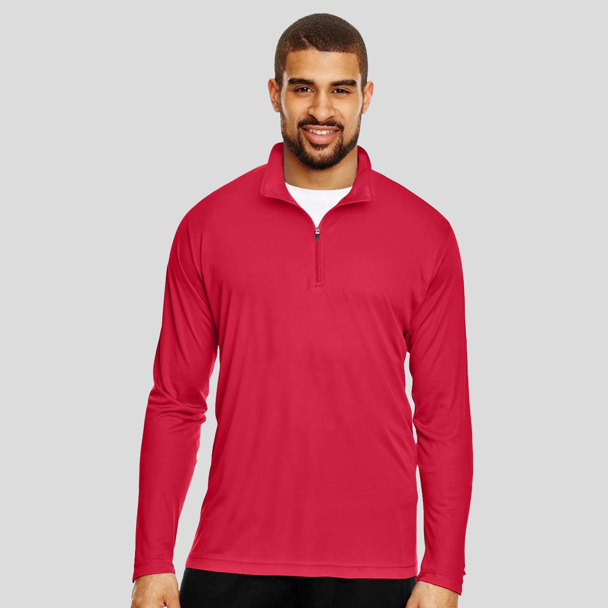 Men's Zone Performance Quarter-Zip Pullover | Sport Red