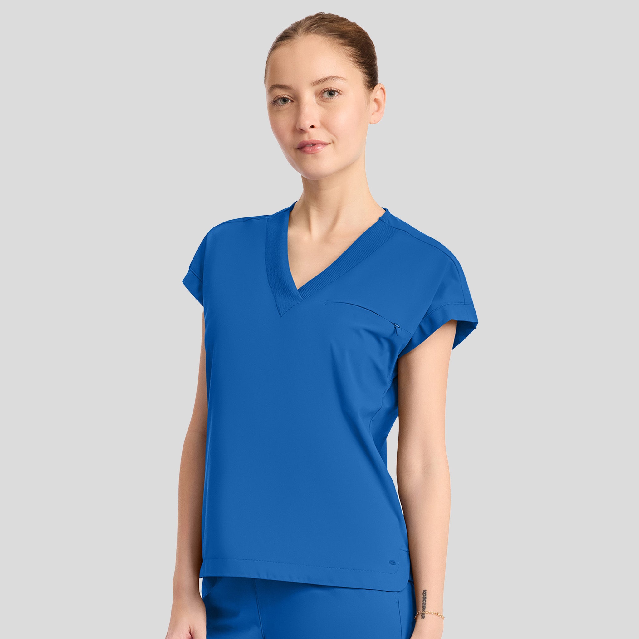 Dolman V-Neck Top | Royal