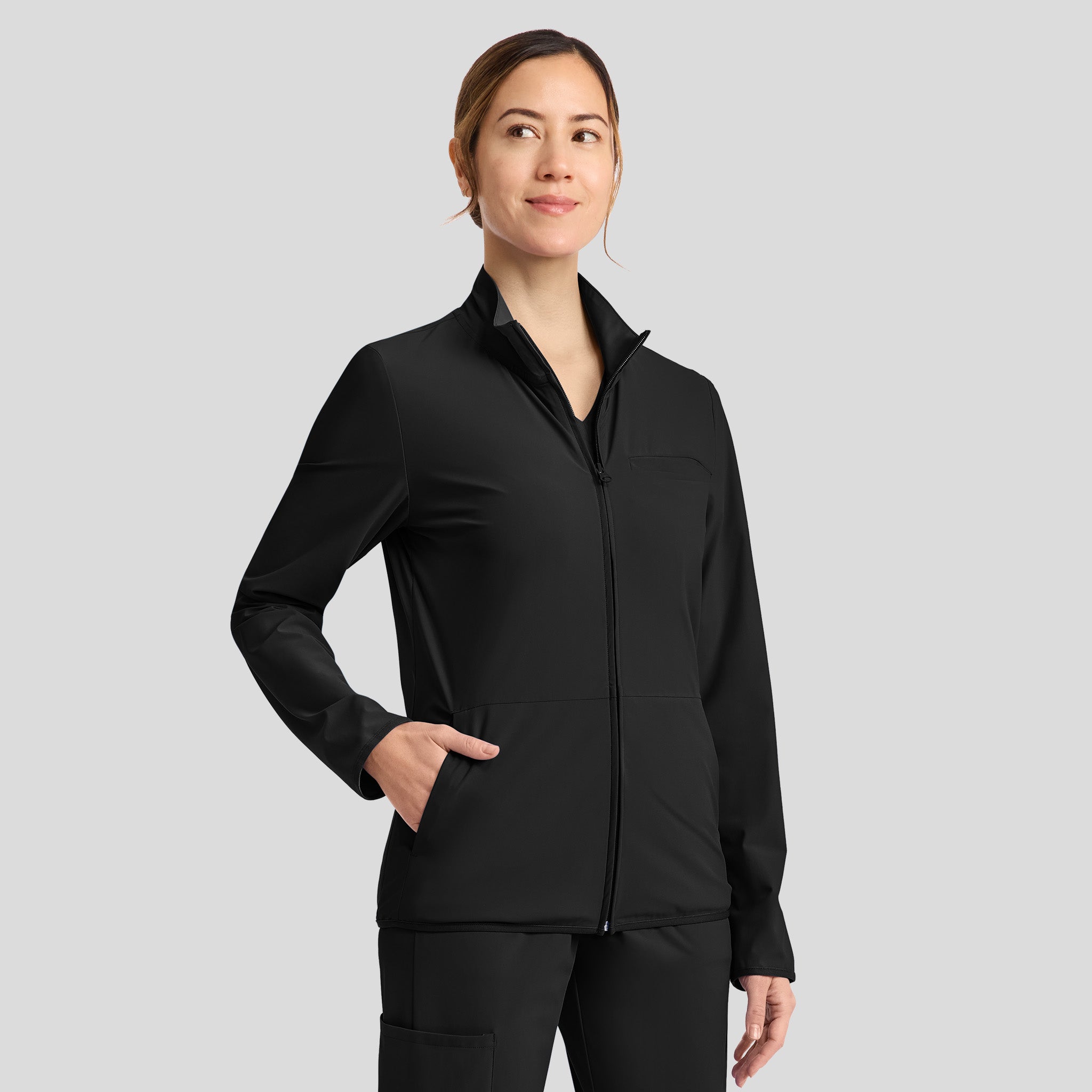 3-Pocket Warm-up Jacket | Black