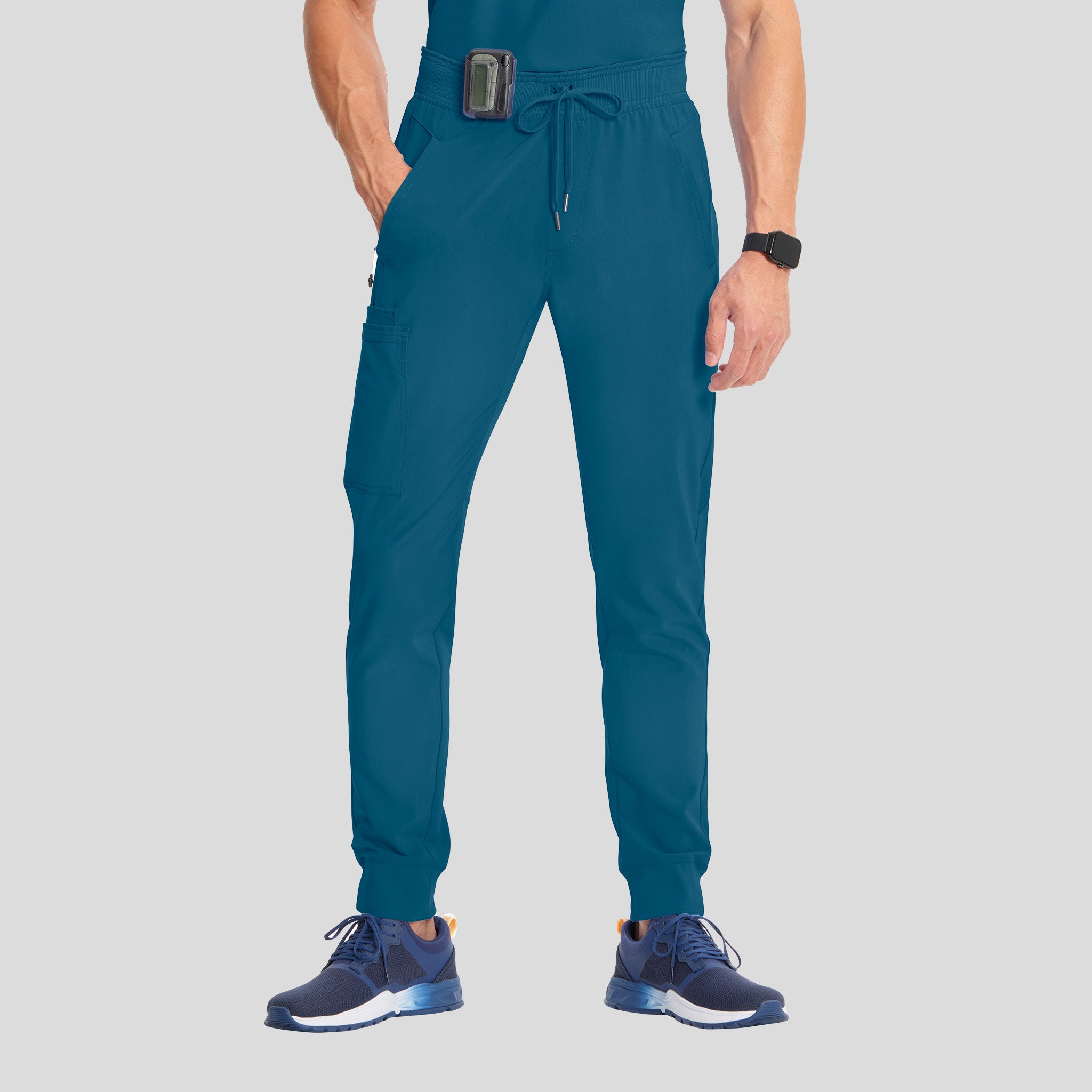 Infinity Men's Drawstring Jogger Scrub Pant | Caribbean