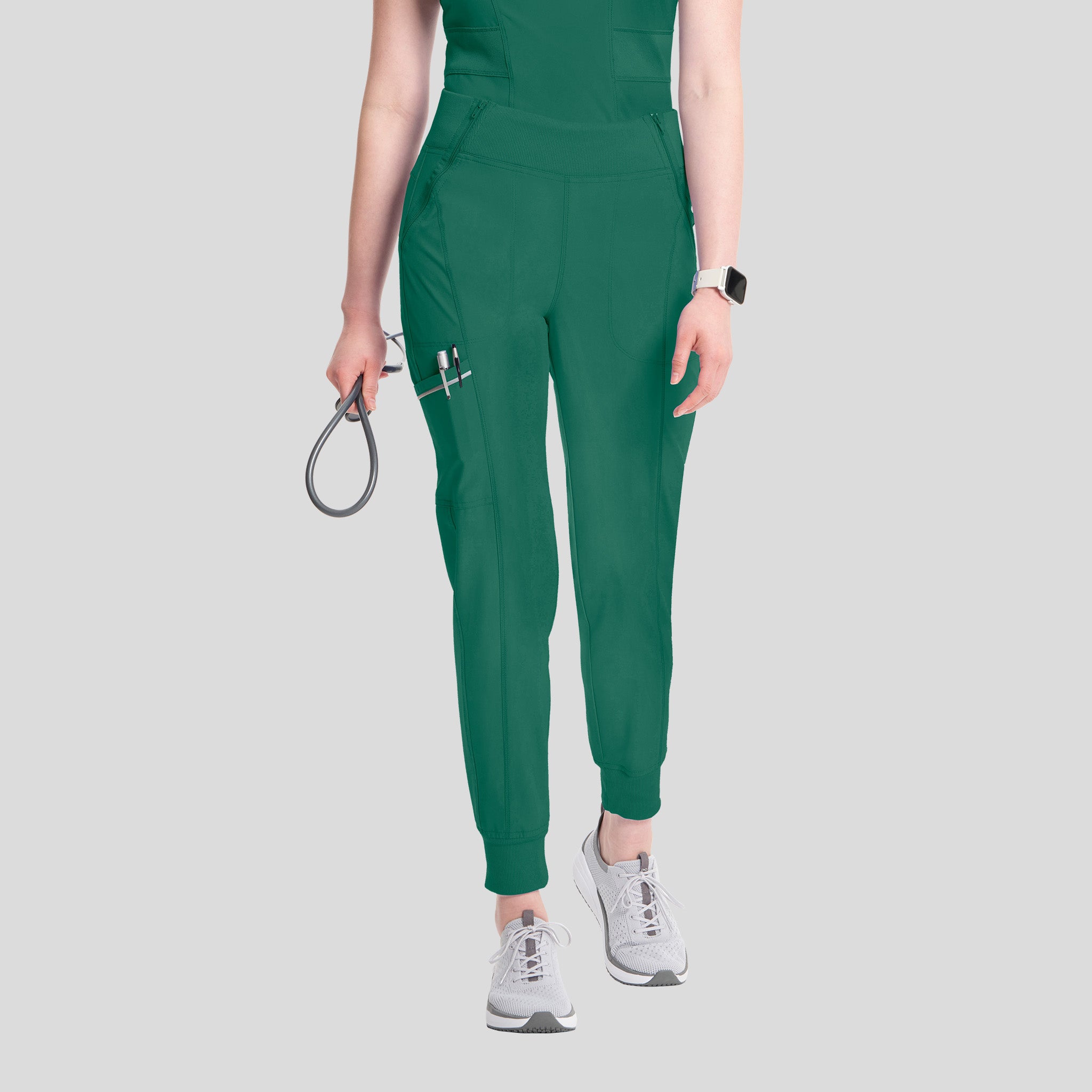 Infinity Elastic Waistband Jogger Scrub Pant | Hunter