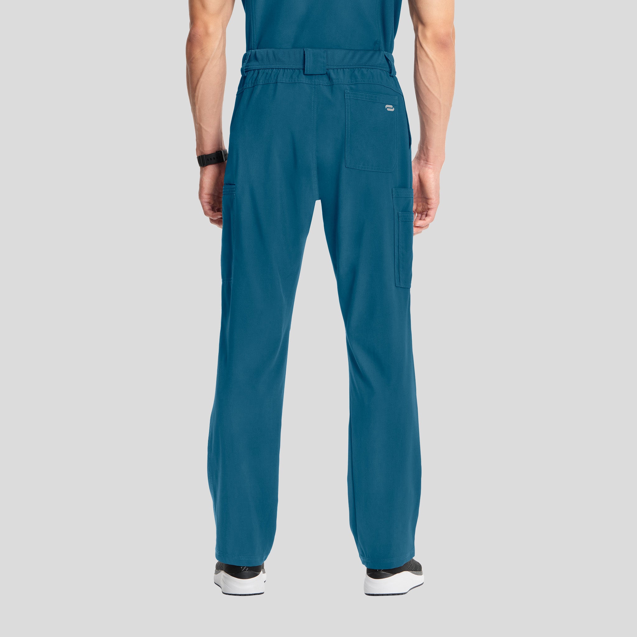 Men's Zip Fly Cargo Scrub Pant | Caribbean