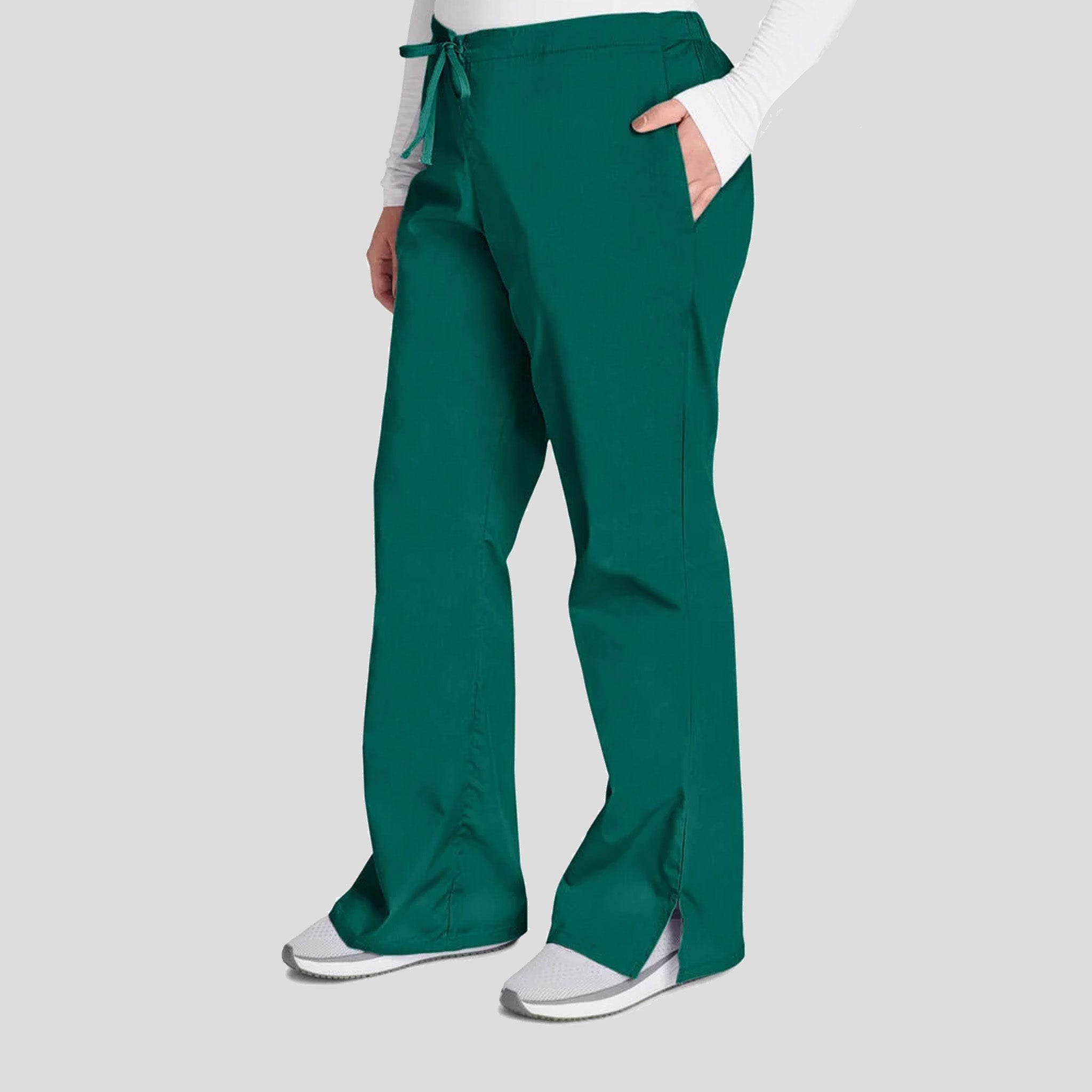 Natural Rise Flare Leg Drawstring Pant | Hunter