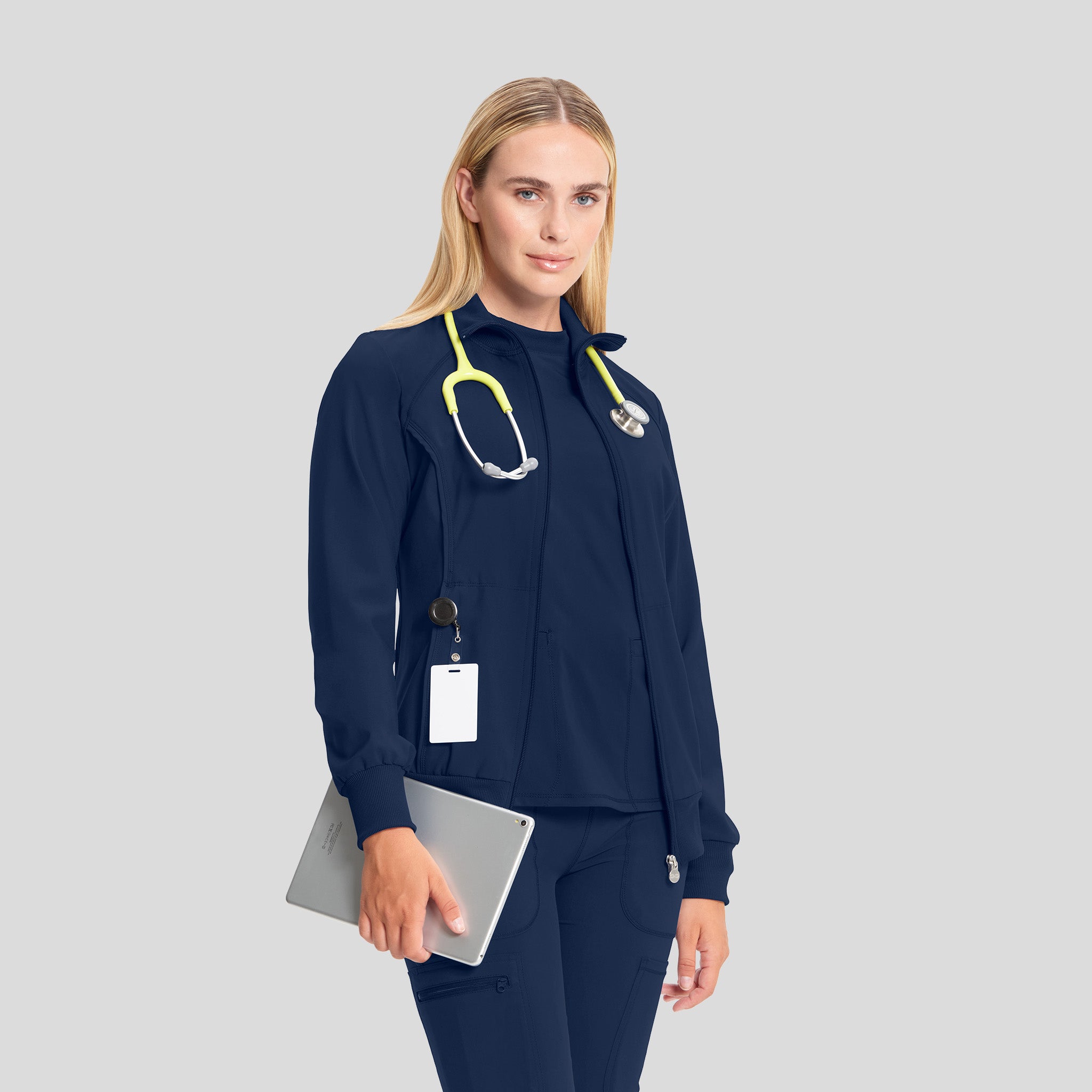 Women's Zip Front Warm-Up | Navy