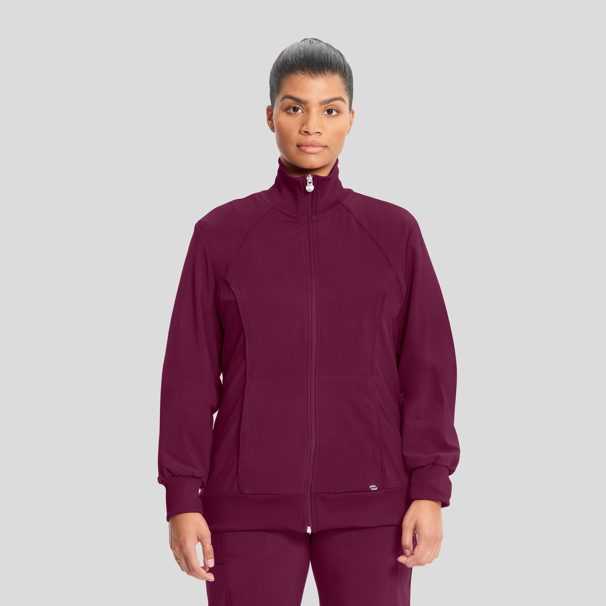 Women's Zip Front Warm-Up | Wine