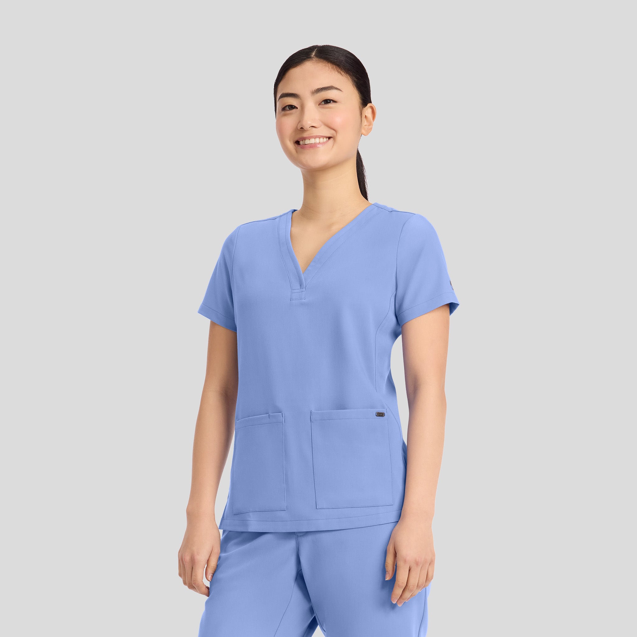 Women's Briana Y-Neck Scrub Top | Ciel