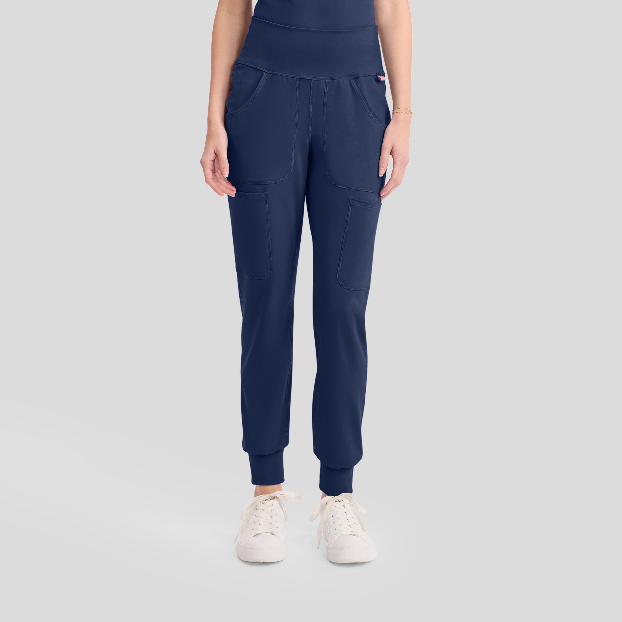 5-Pocket STRETCH High-Rise Cargo Jogger | Navy