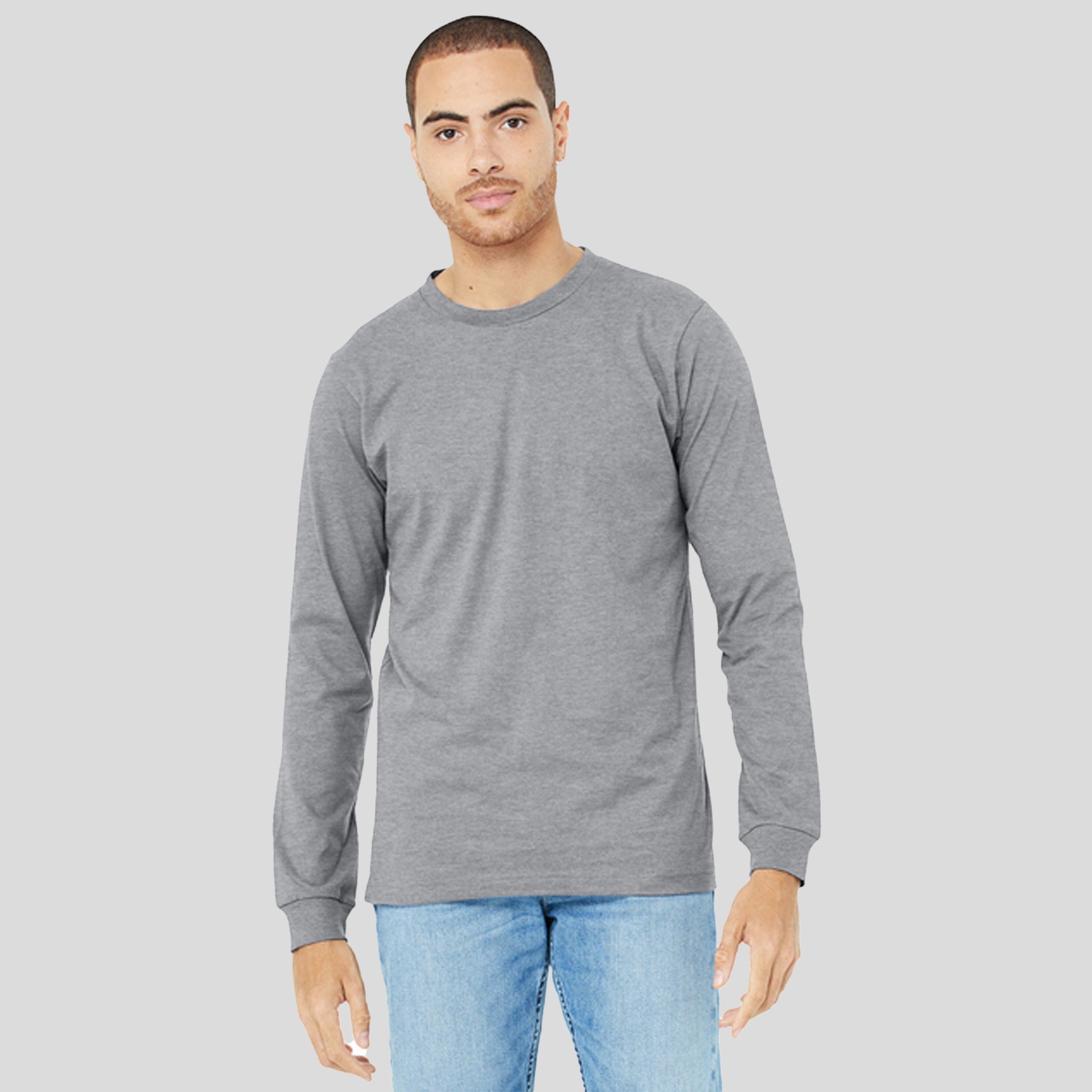 Unisex Heather CVC Long Sleeve Tee | Athletic Heather