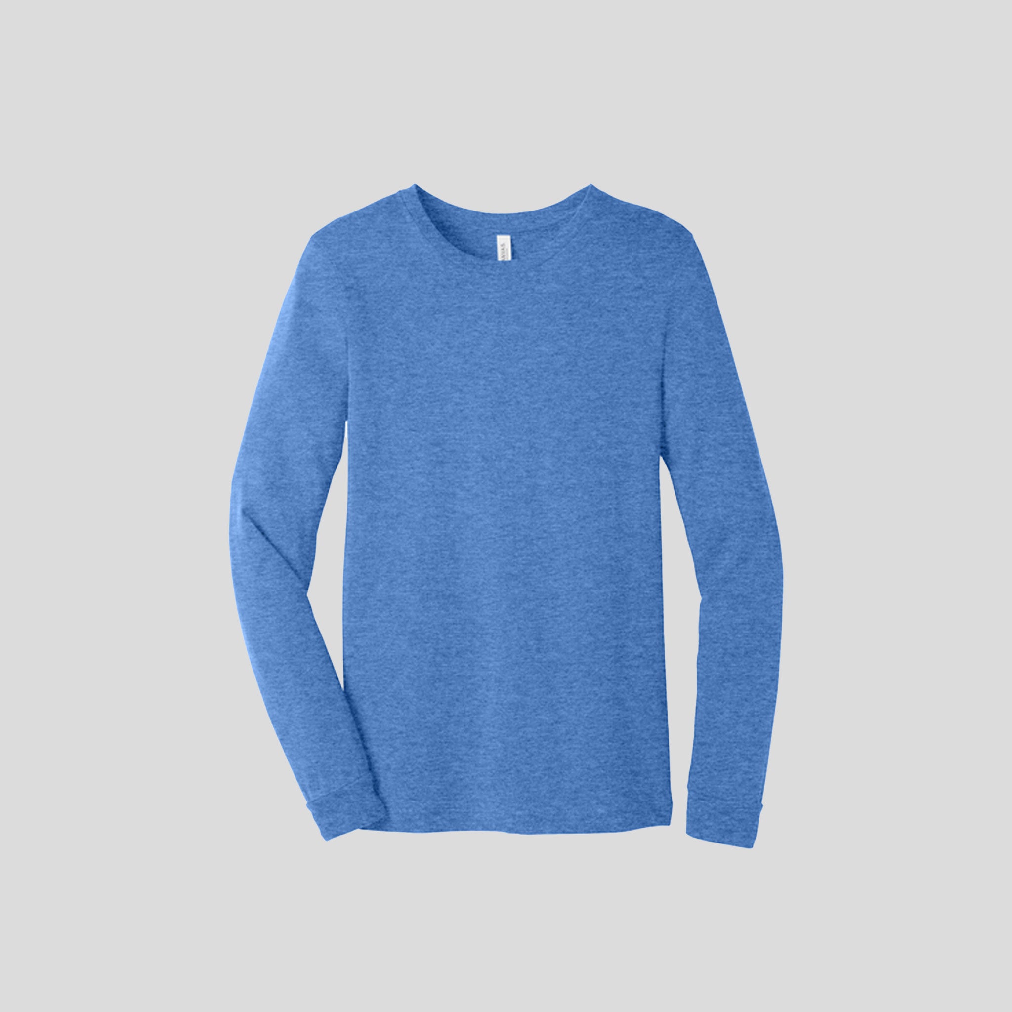 Unisex Heather CVC Long Sleeve Tee | Heather Columbia Blue