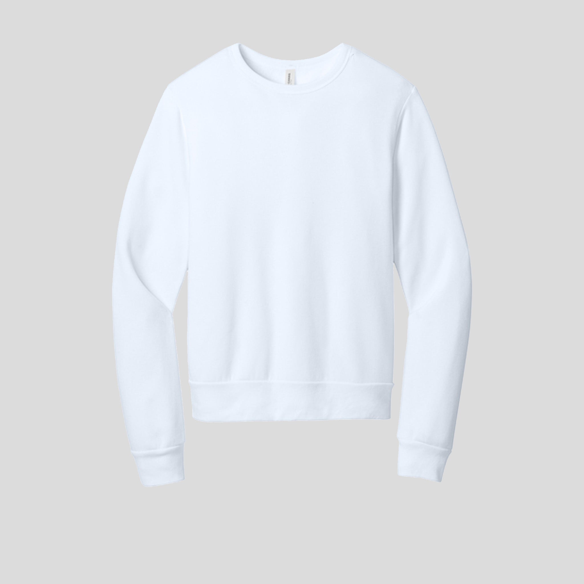 Unisex Sponge Fleece Classic Crewneck Sweatshirt | White