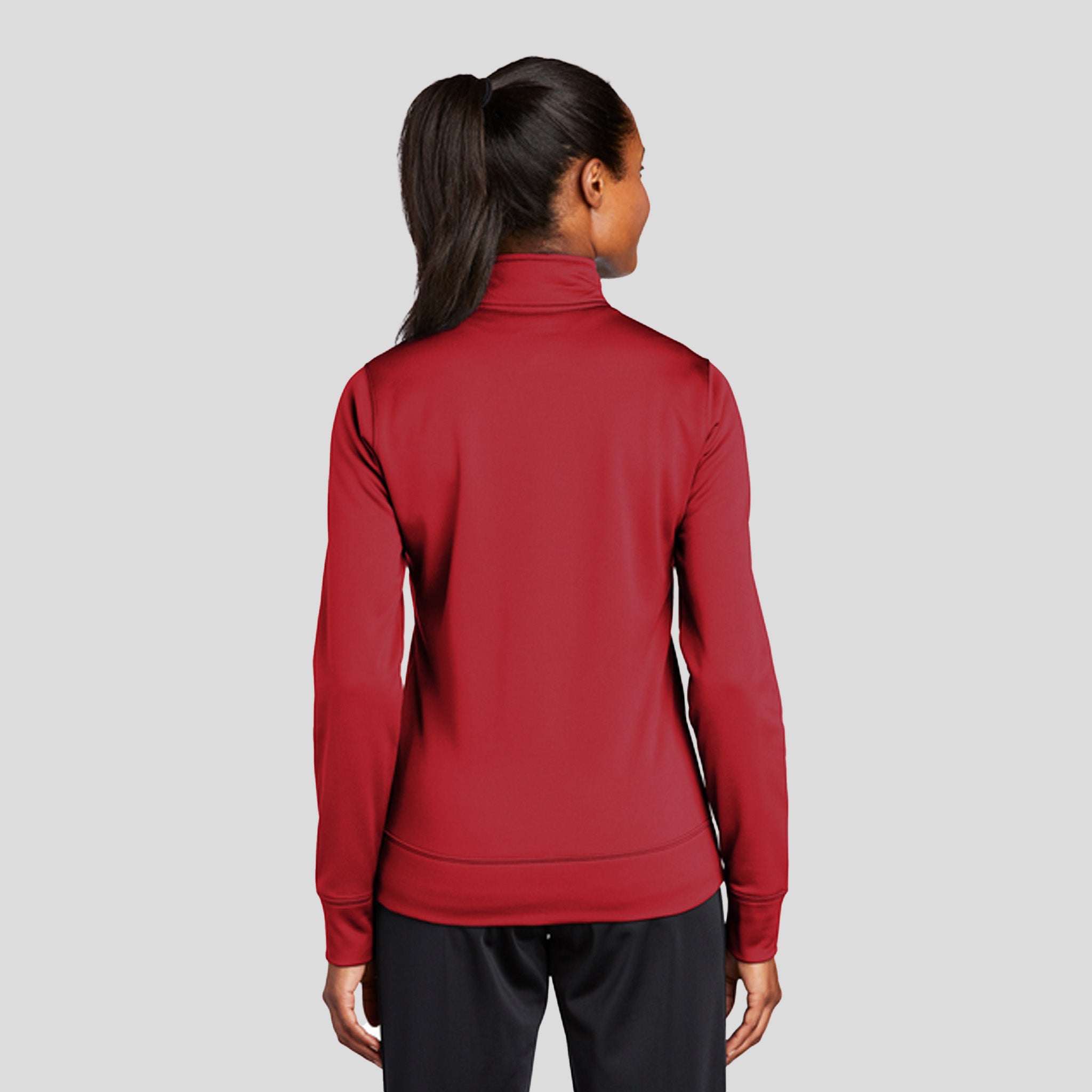 Women's Sport-Wickยฎ Fleece Full-Zip Jacket | Deep Red