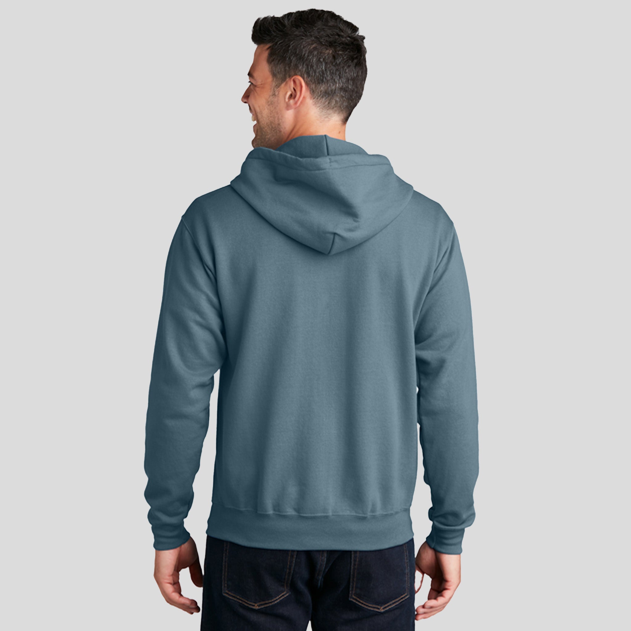 Core Fleece Full-Zip Hooded Sweatshirt | Steel Blue