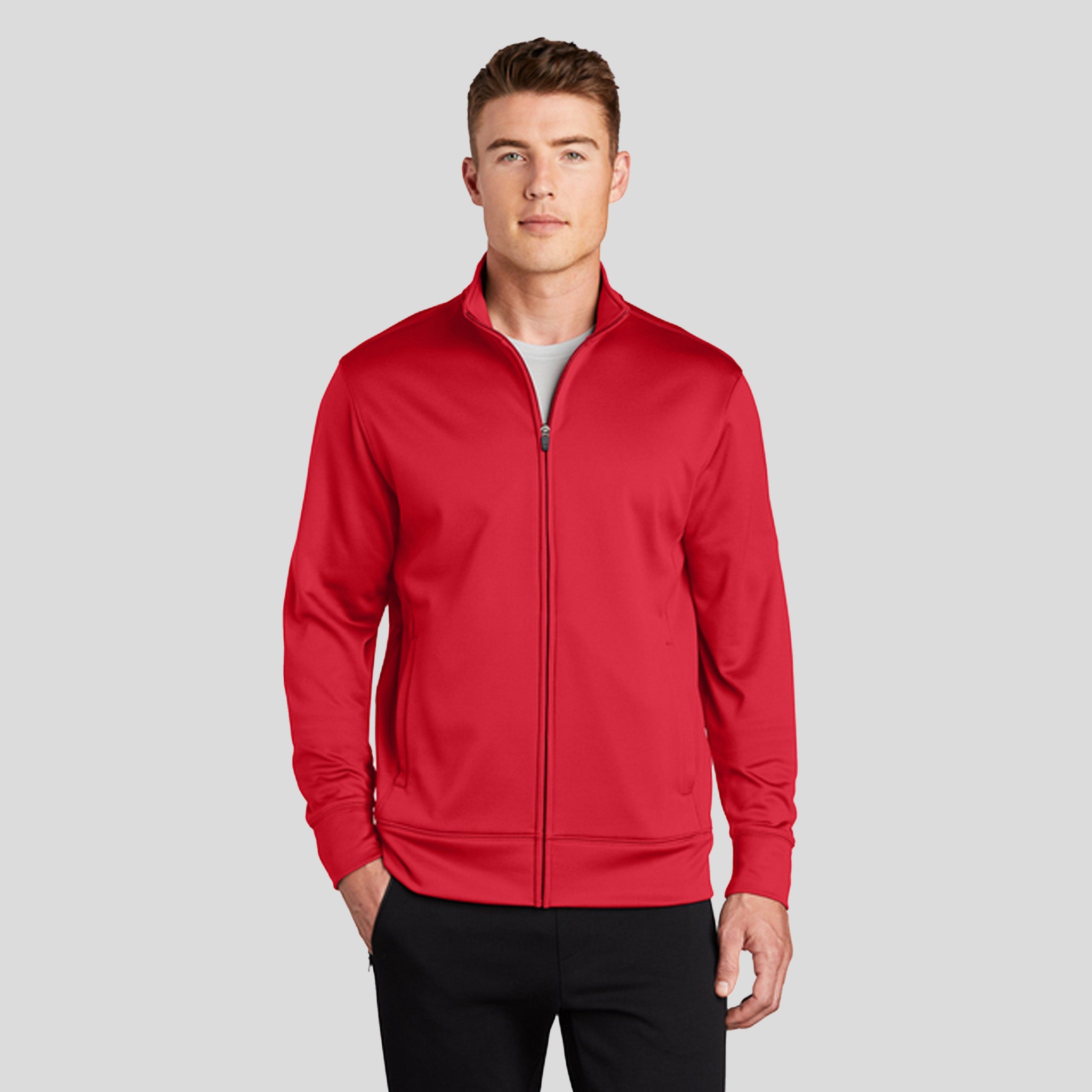 Sport-Wickยฎ Fleece Full-Zip Jacket | Deep Red