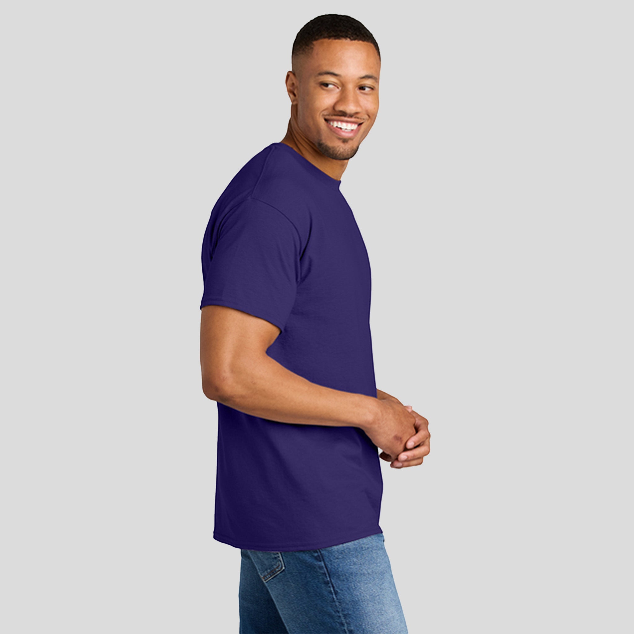 Gildanยฎ DryBlendยฎ 50 Cotton/50 Poly T-Shirt | Purple
