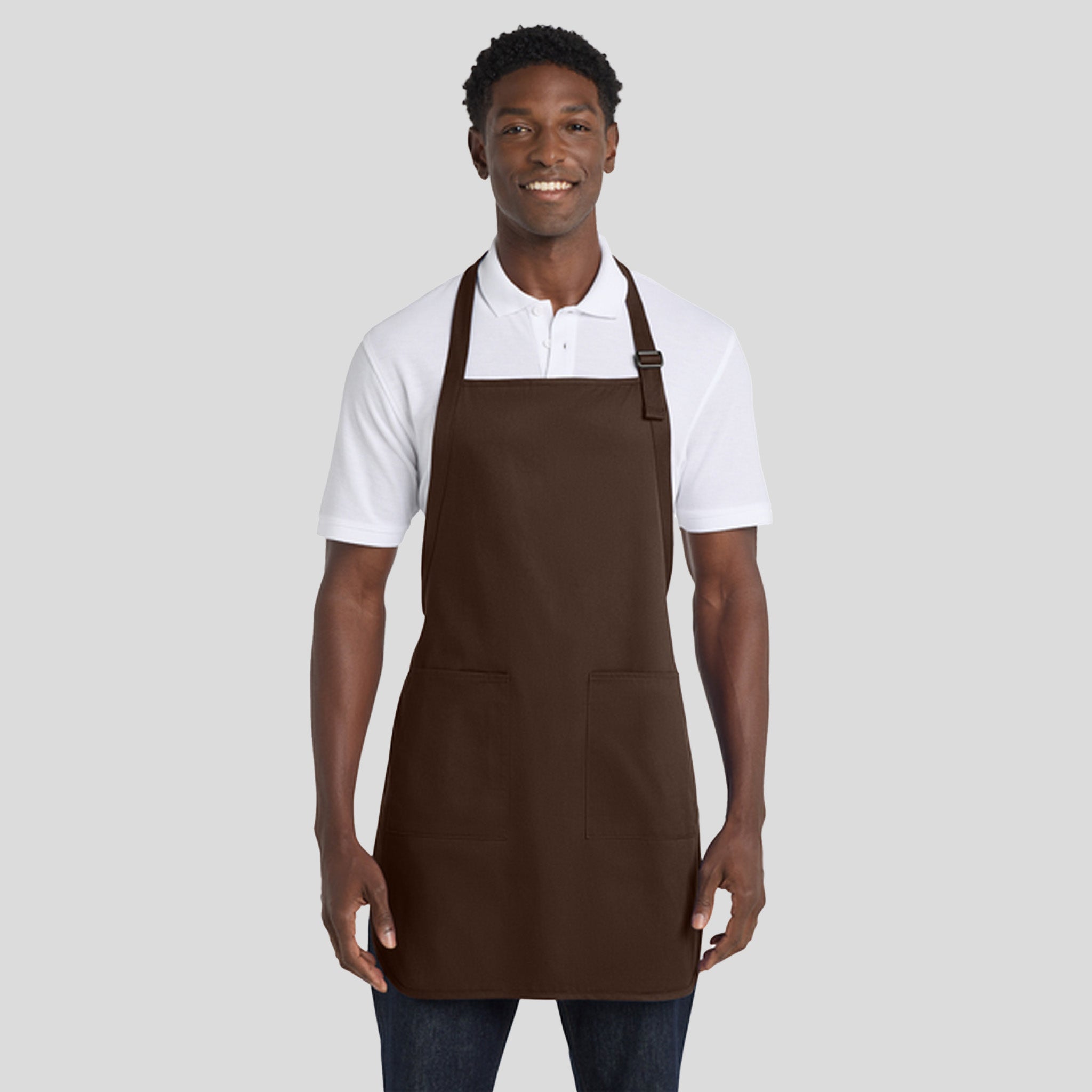Full-Length Apron with Pockets | Coffee Bean