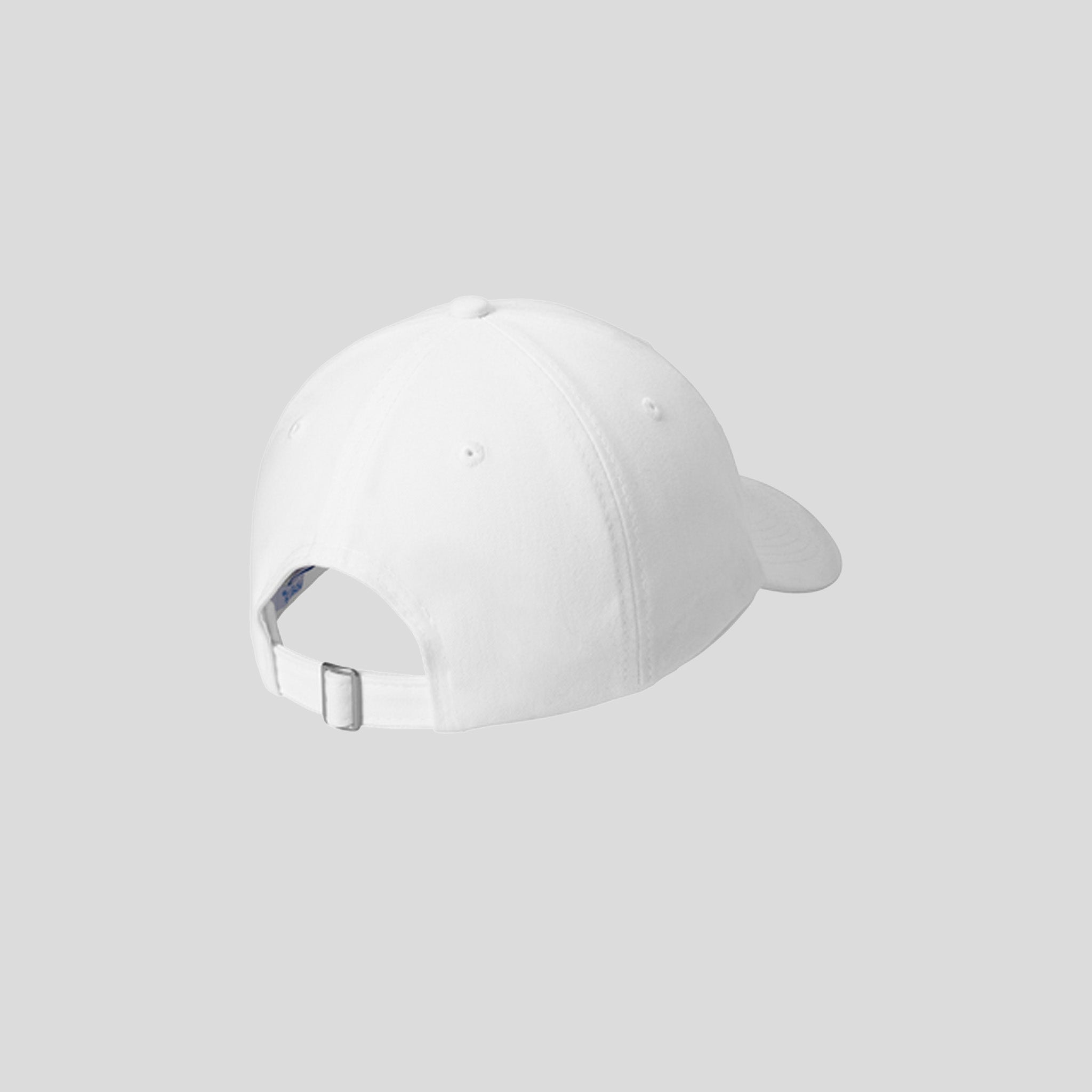 Brushed Twill Low Profile Cap | White