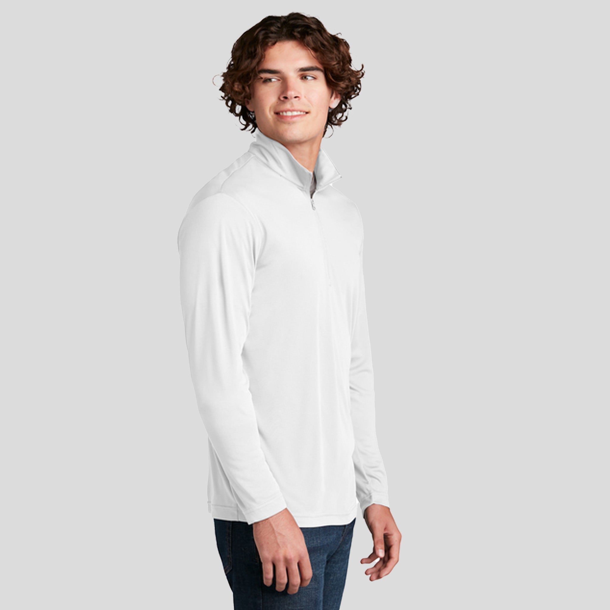 PosiChargeยฎ Competitorโข 1/4-Zip Pullover | White