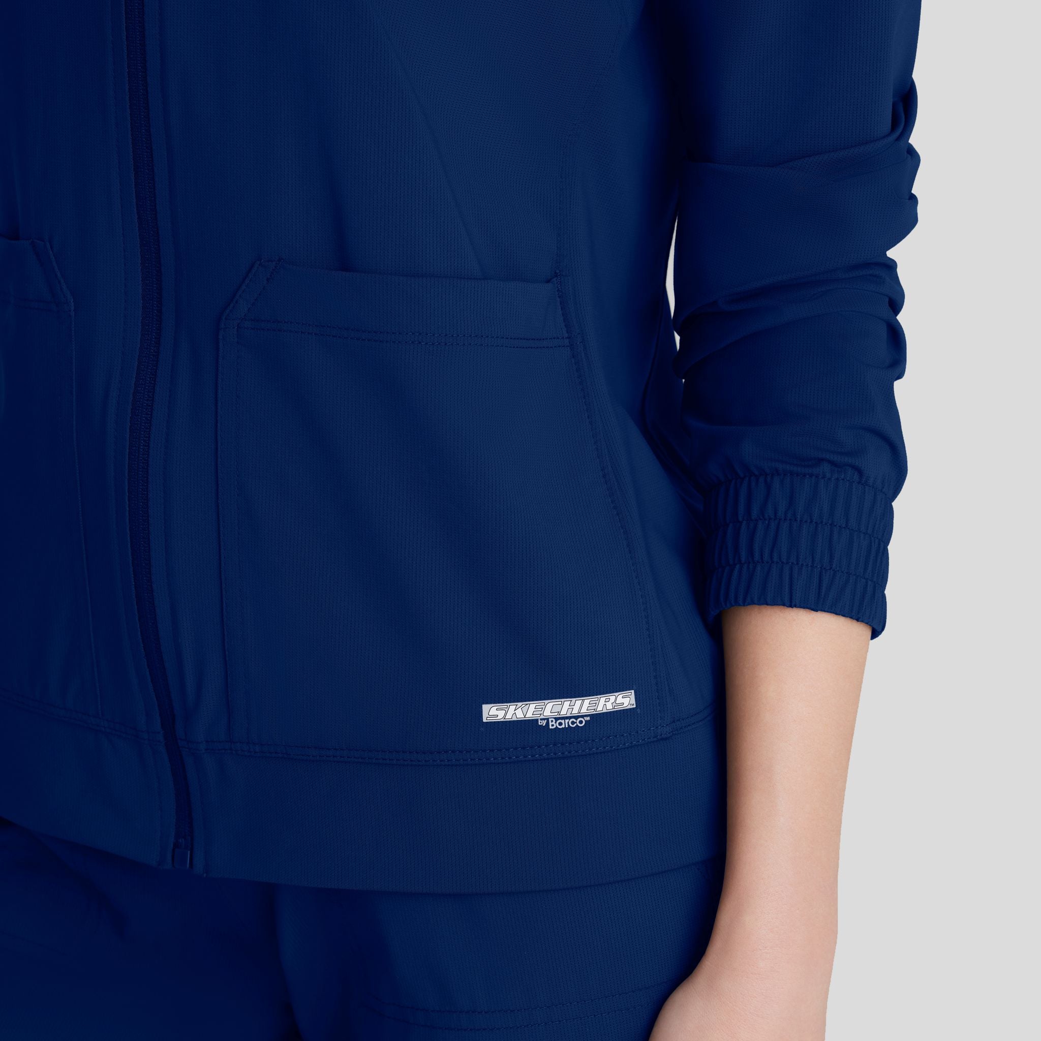 Contour 3-Pocket Front Zipper Warm Up | Navy