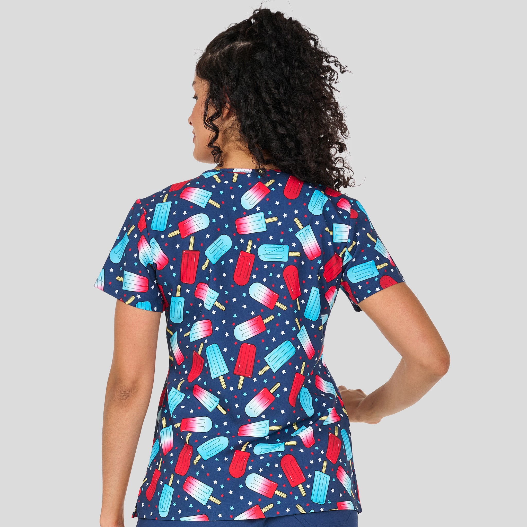 Audrey Print Top | Red White & Chill