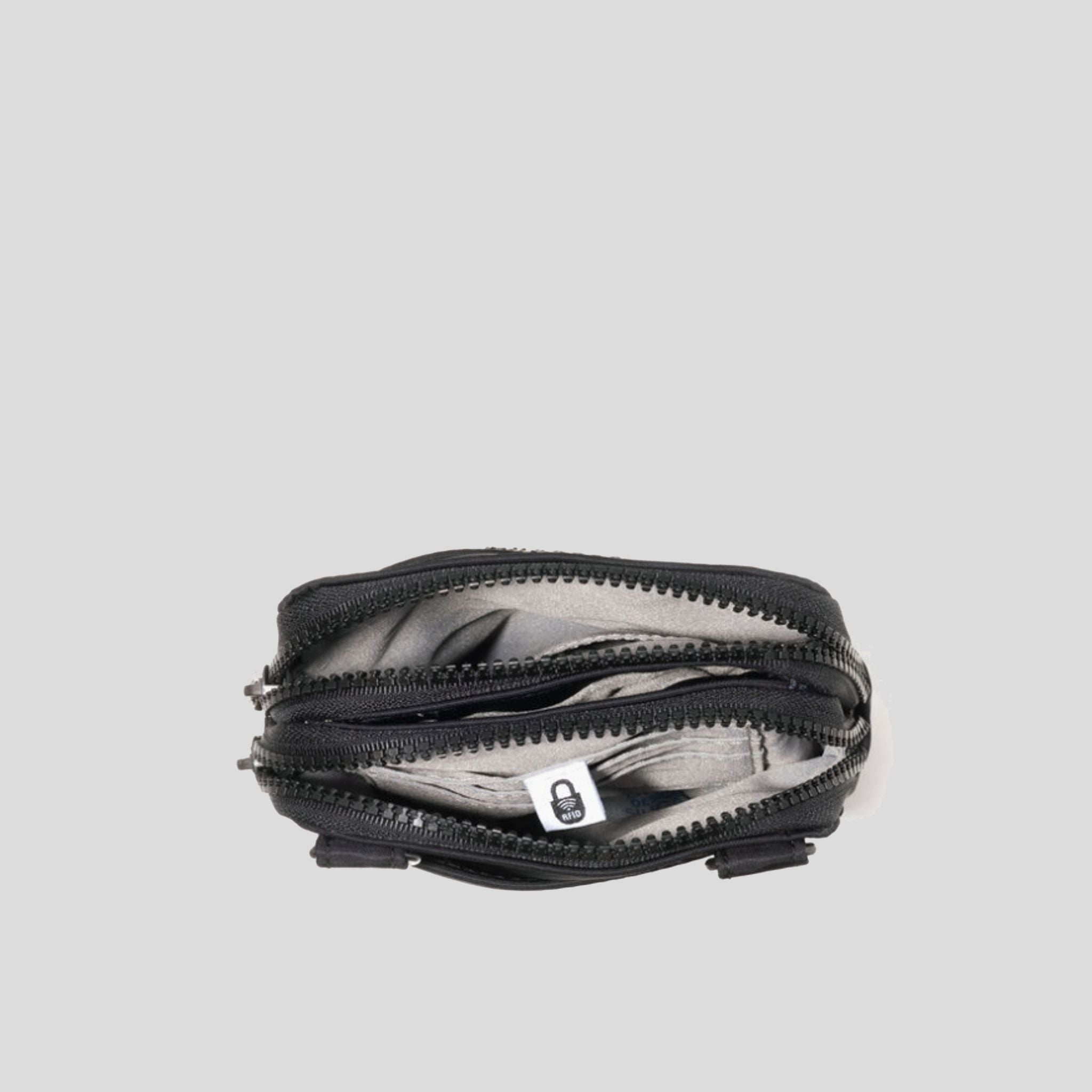 Modern Take Two RFID Crossbody | Black Twill