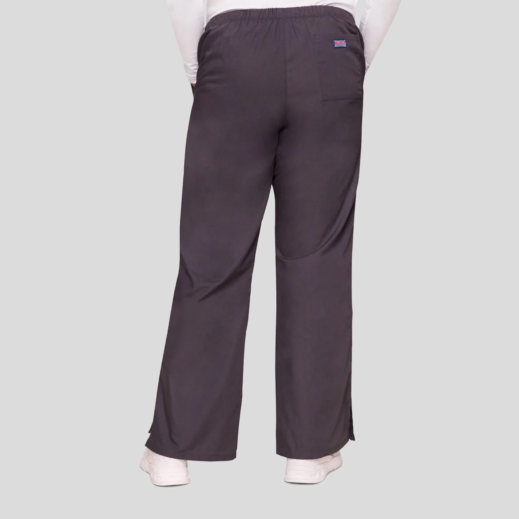 Natural Rise Flare Leg Drawstring Pant | Pewter