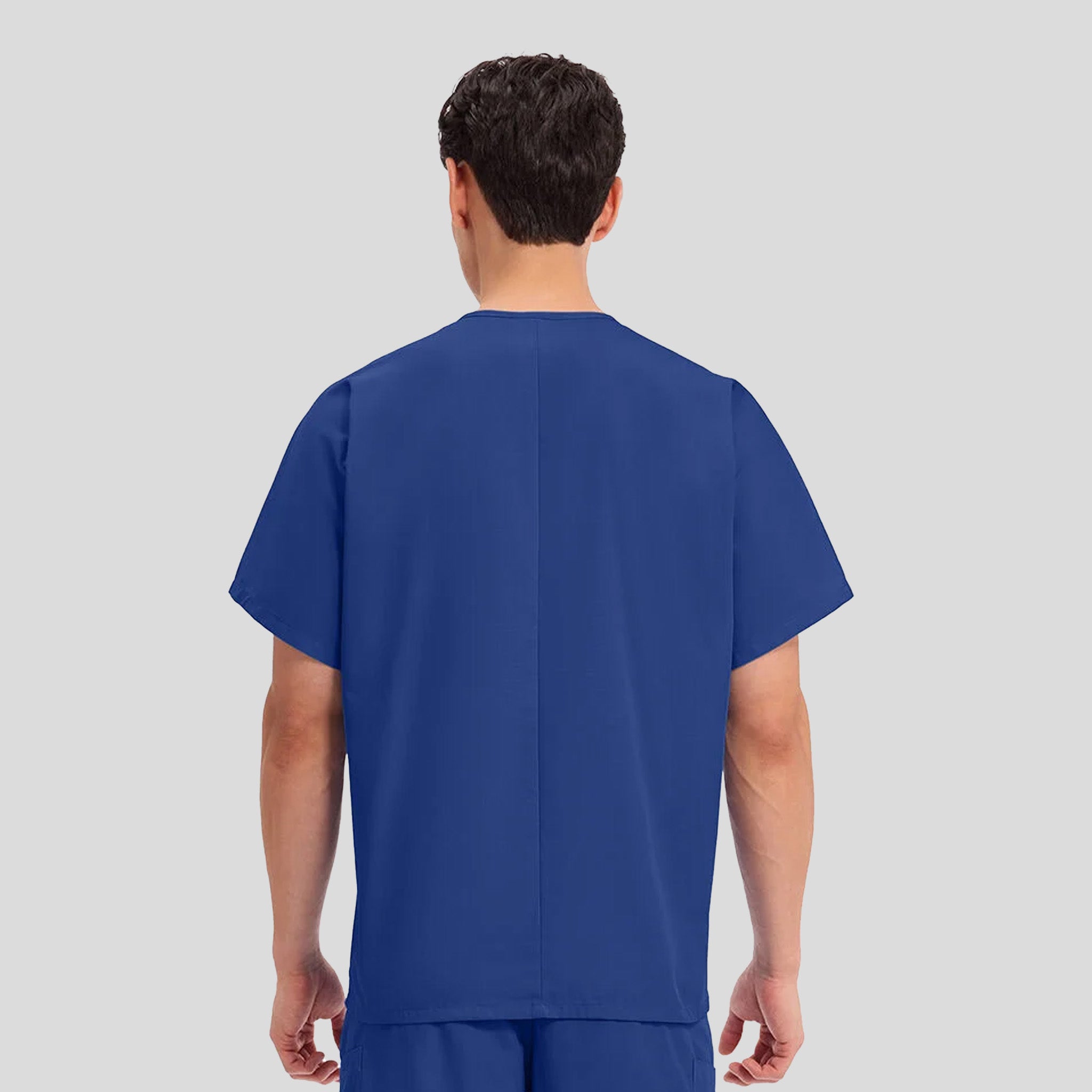 Unisex V-Neck 1 Pocket | Royal