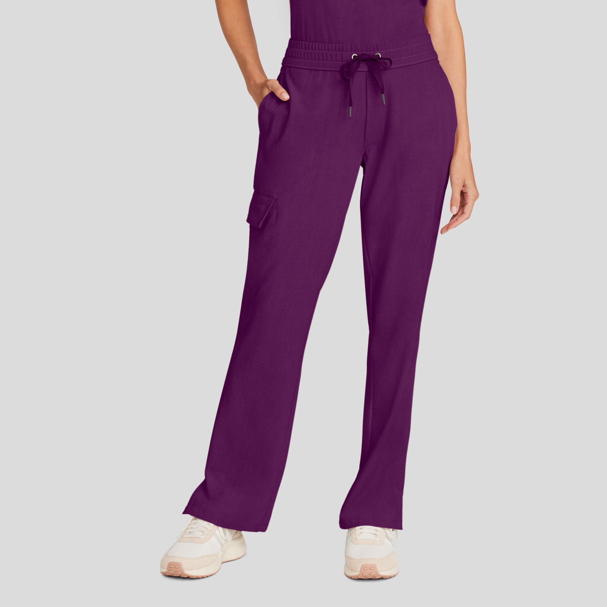 Women's Brandy Straight Leg Scrub Pant | Wine