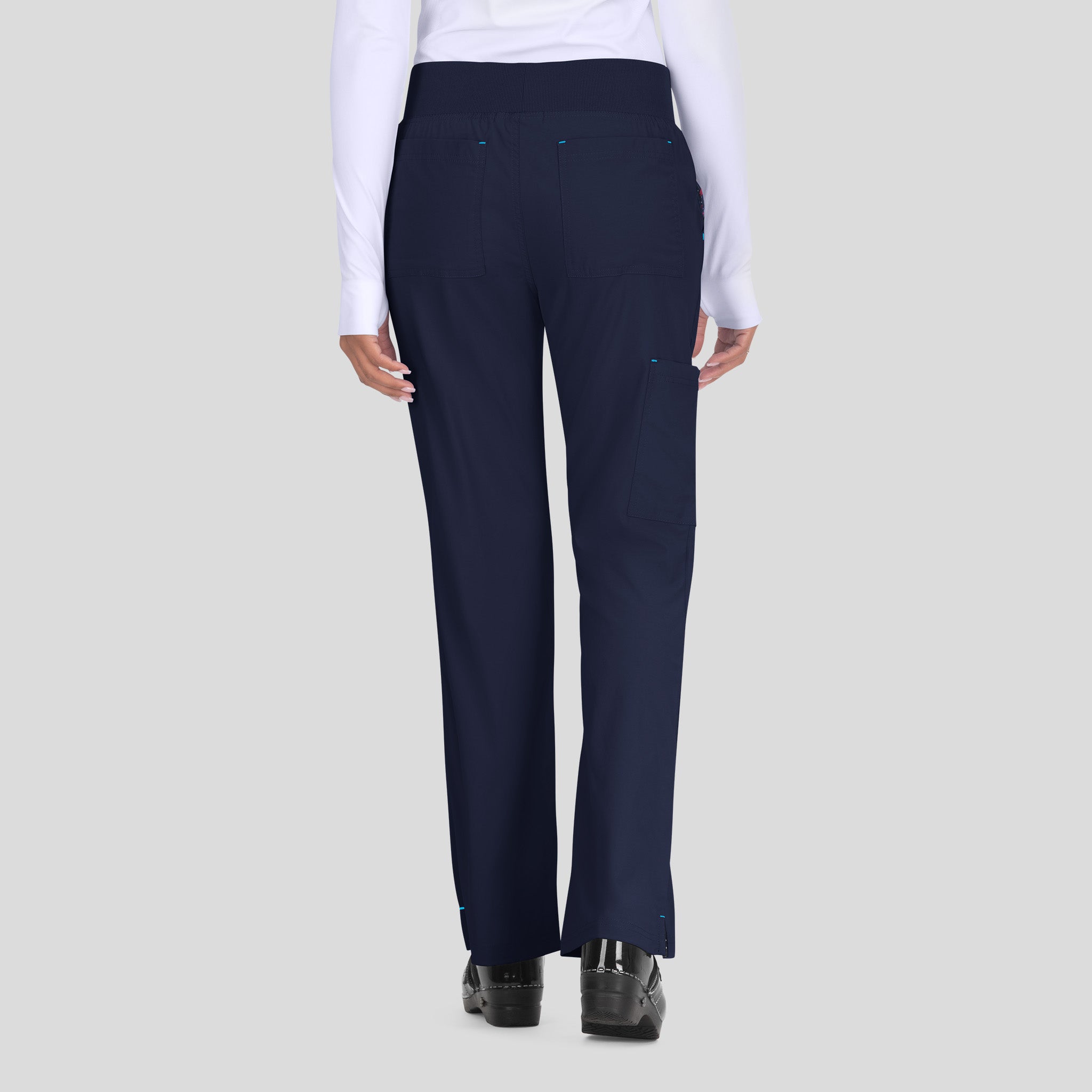 Laurie Women's 6-Pocket Yoga-Style Scrub Pants | Navy
