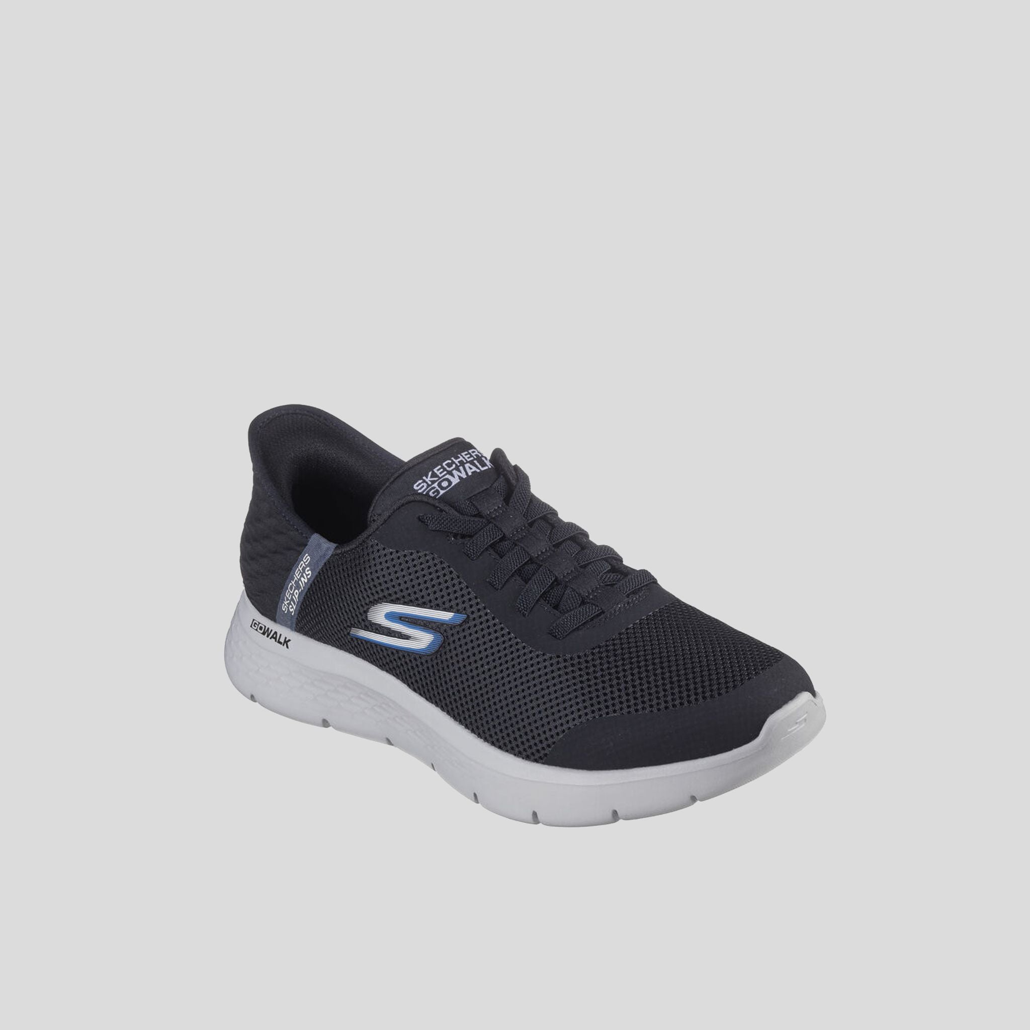 Men's Skechers Slip-ins: GO WALK Flex - Hands Up | Black/Gray
