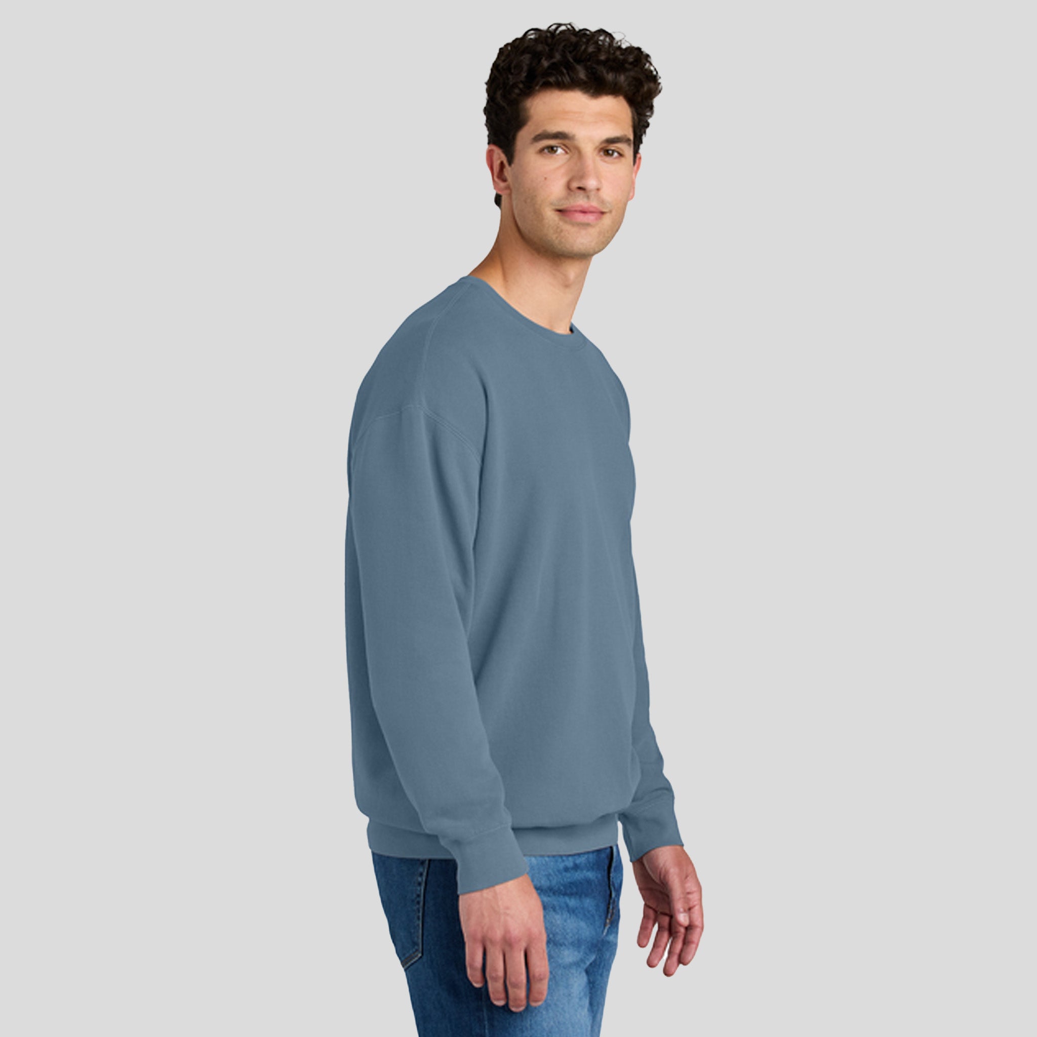 Lightweight Crewneck Sweatshirt | Blue Jean
