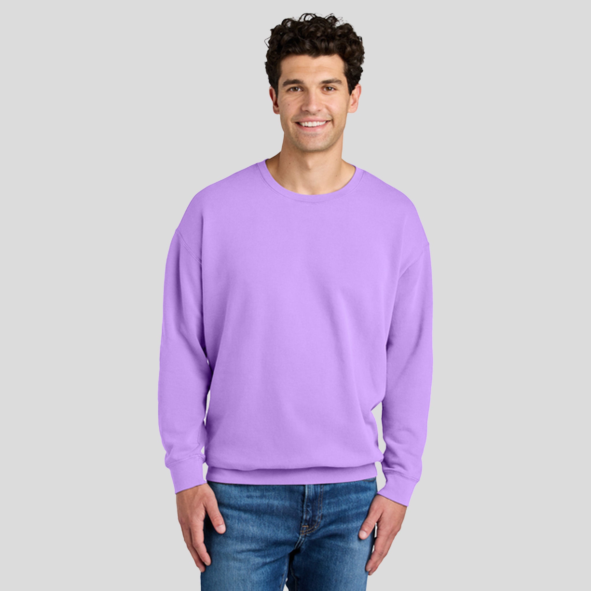 Lightweight Crewneck Sweatshirt | Neon Violet
