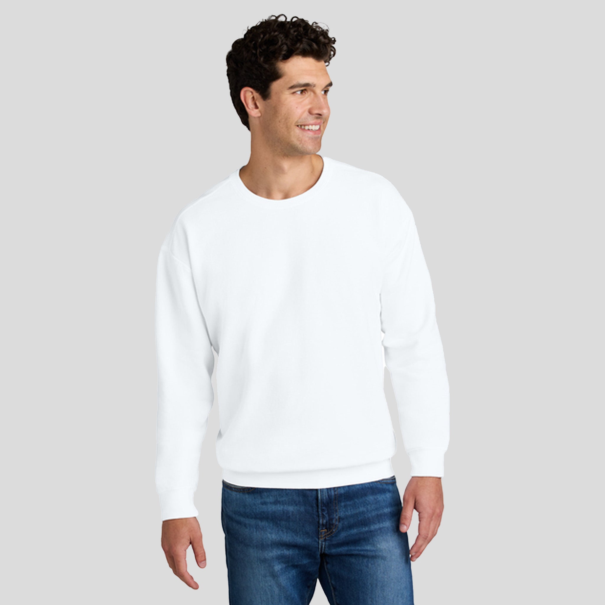 Lightweight Crewneck Sweatshirt | White