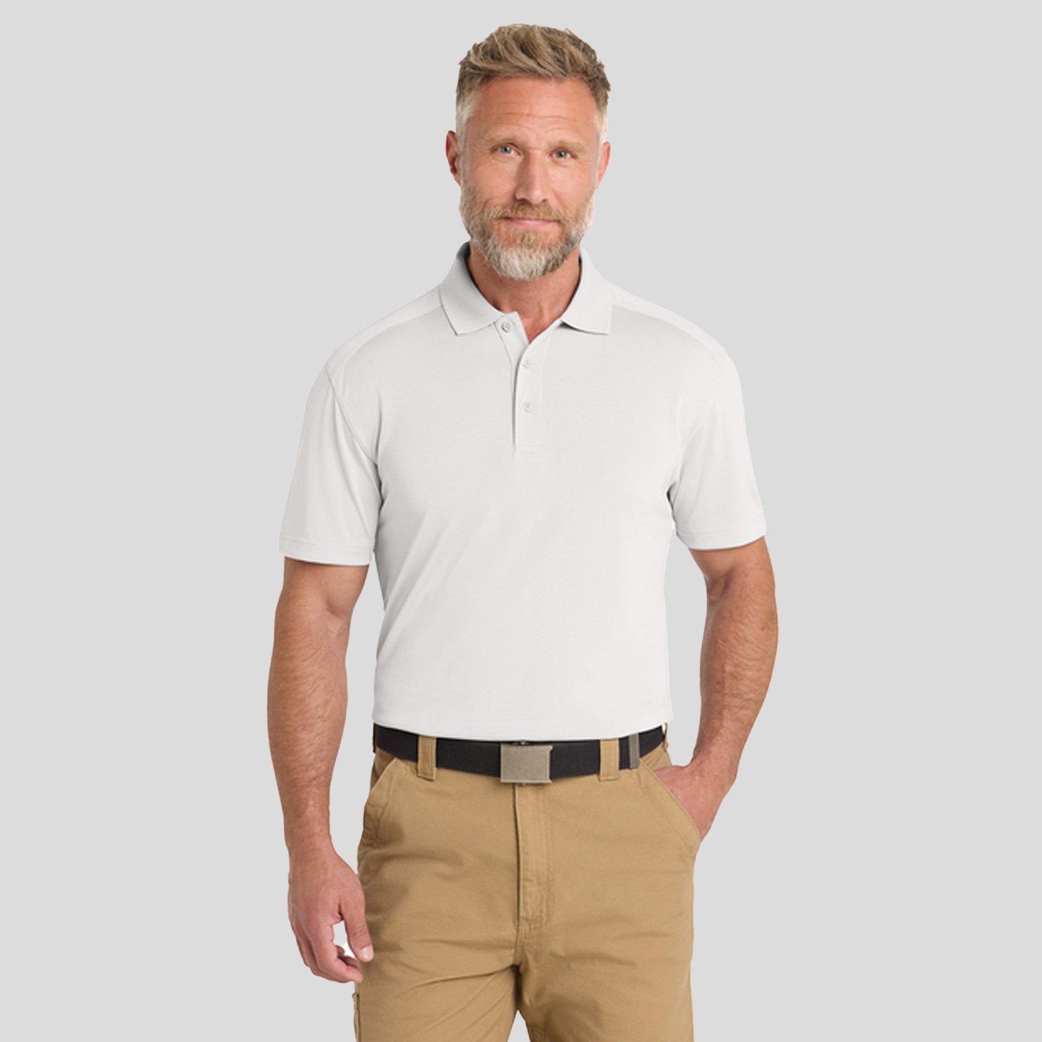 Men's Select Lightweight Snag-Proof Polo | White