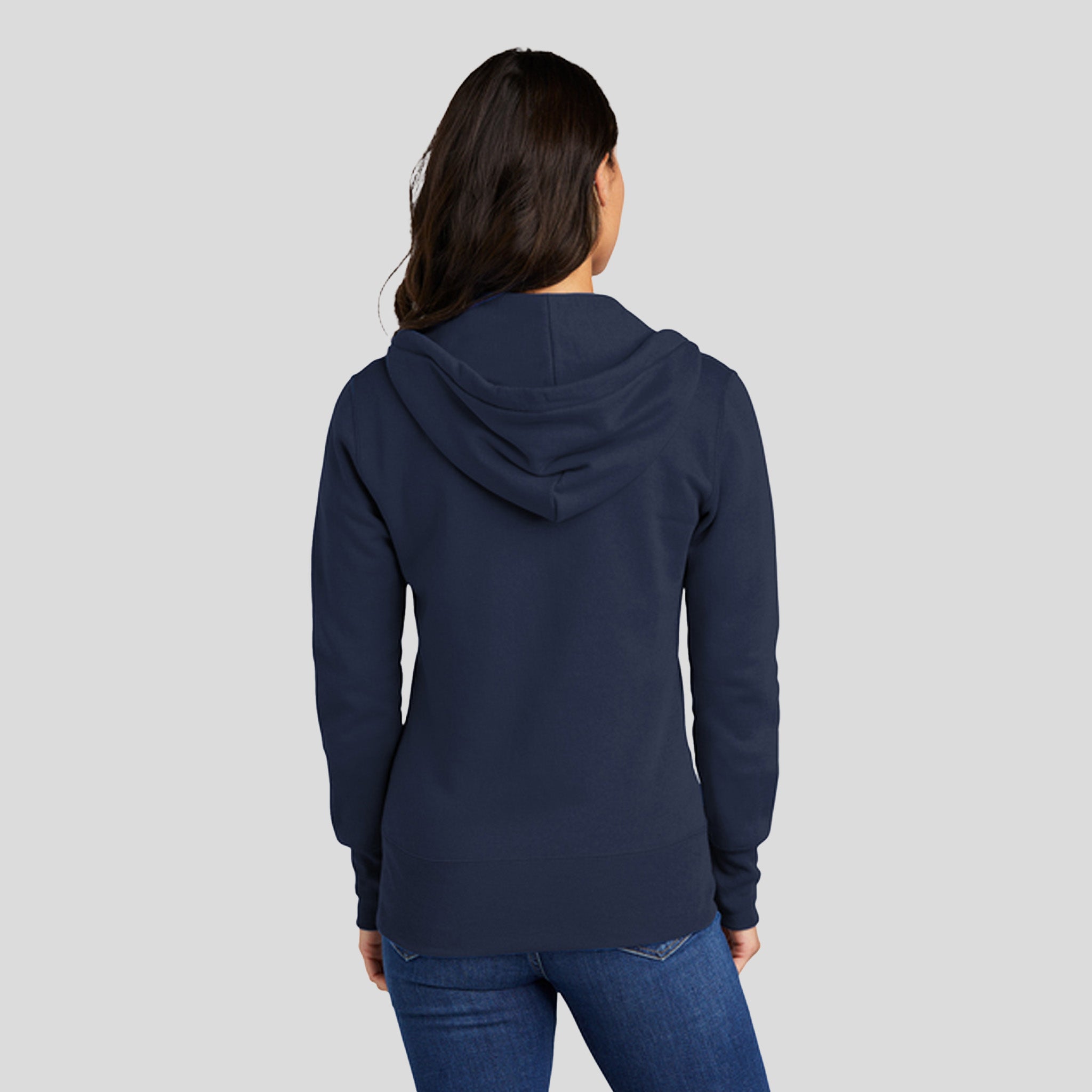 Women's Core Fleece Full-Zip Hooded Sweatshirt | Navy