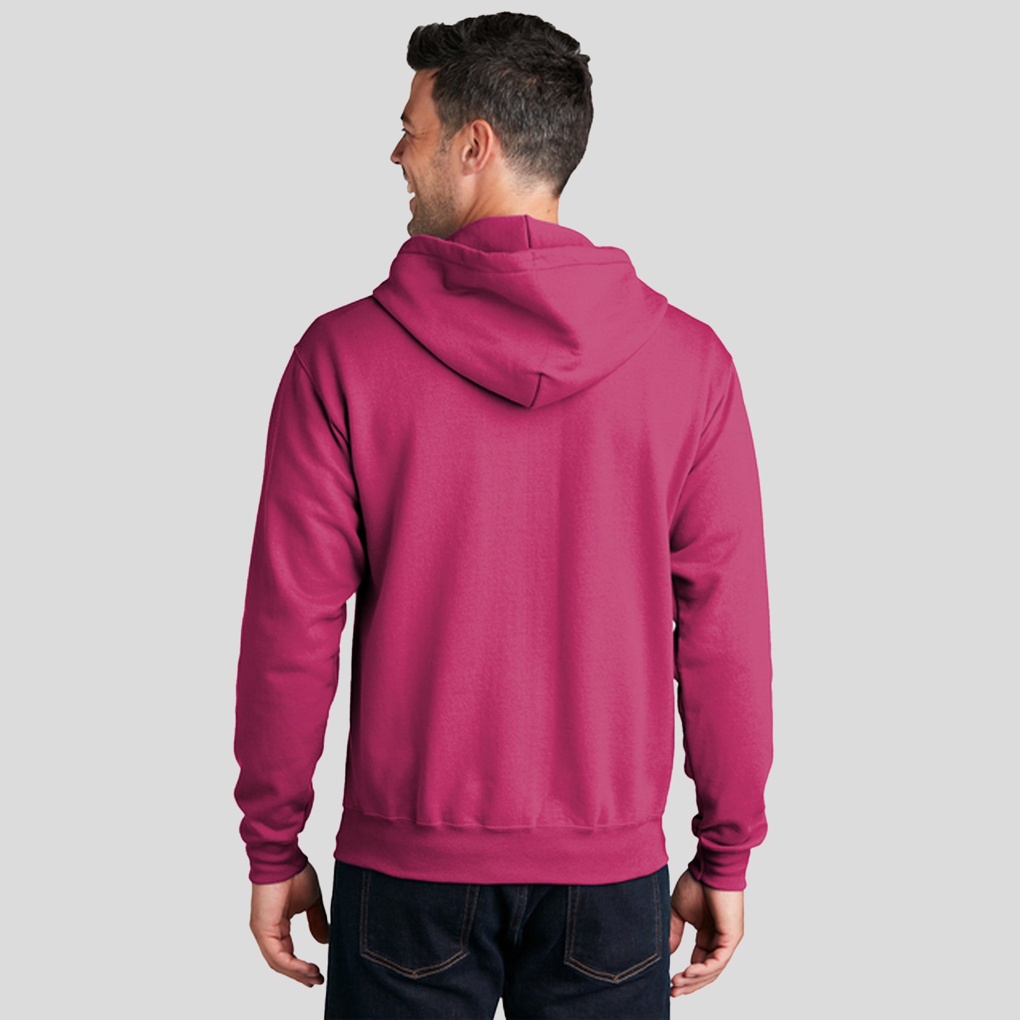 Core Fleece Full-Zip Hooded Sweatshirt | Sangria