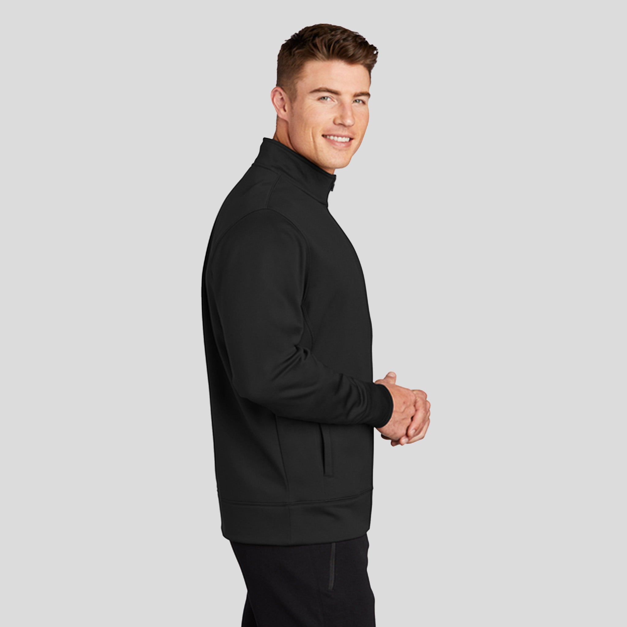 Sport-Wick® Fleece Full-Zip Jacket | Black