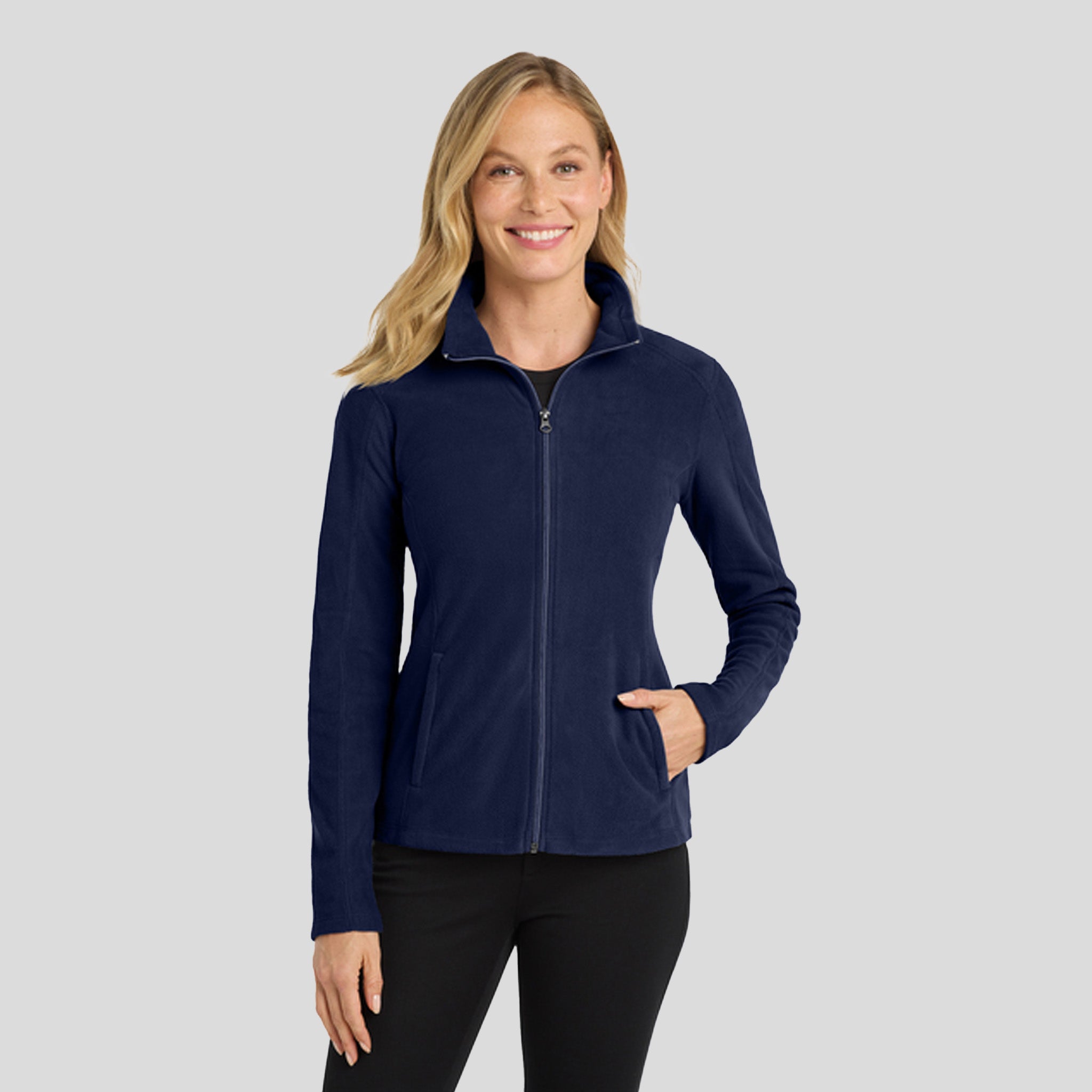 Women's Microfleece Jacket | Navy