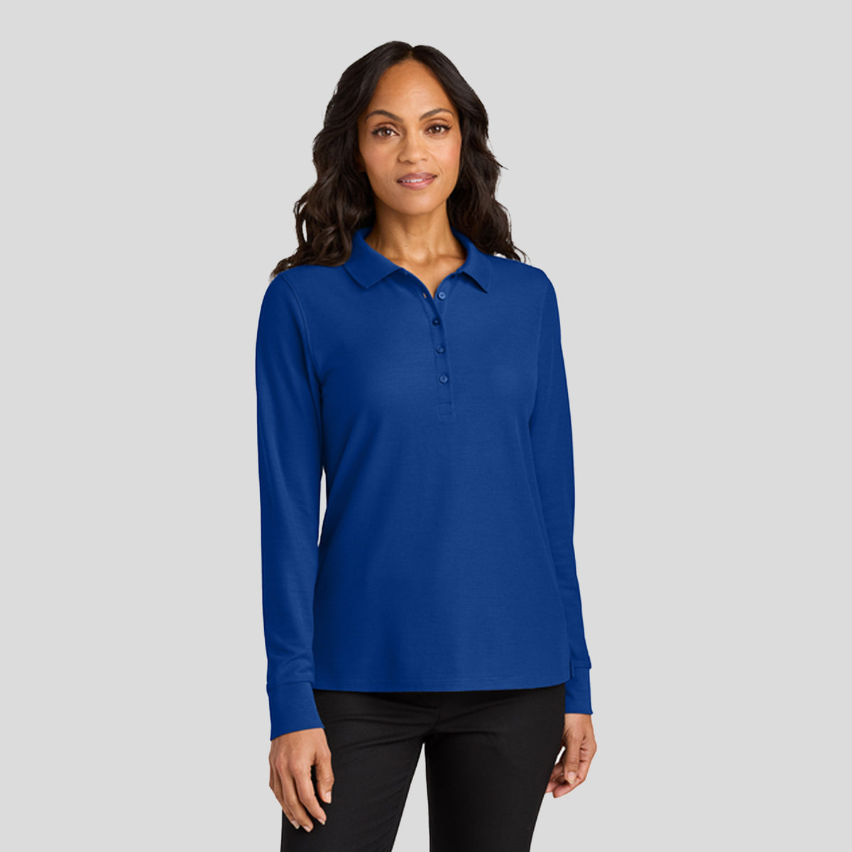 Women’s Wearever Signature Pique Long Sleeve Polo | True Royal