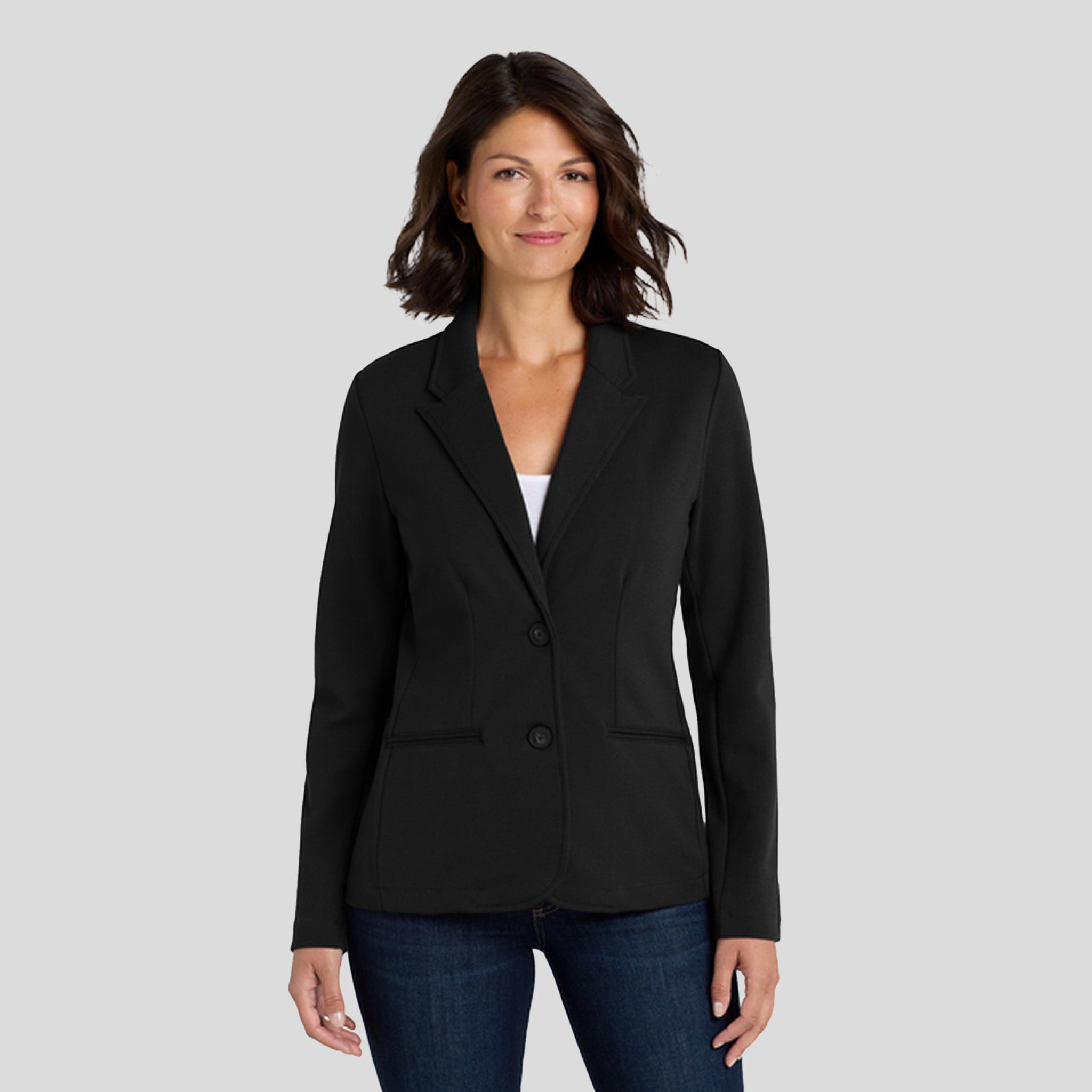 Women's Knit Blazer | Black