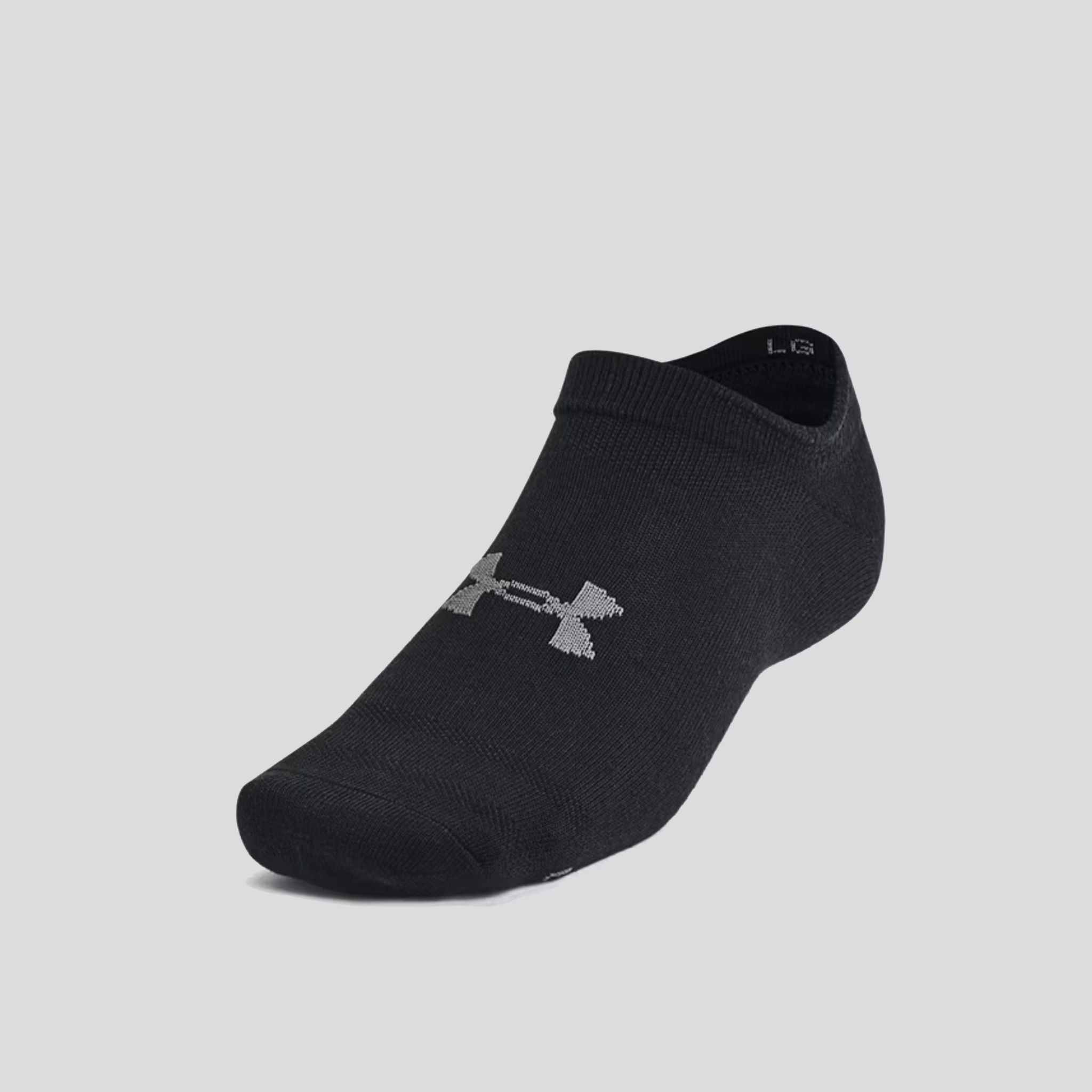 Unisex UA Essential 6-Pack No-Show Socks | Black